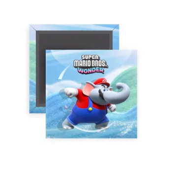 Super mario wonder, Μαγνητάκι ψυγείου τετράγωνο διάστασης 5x5cm