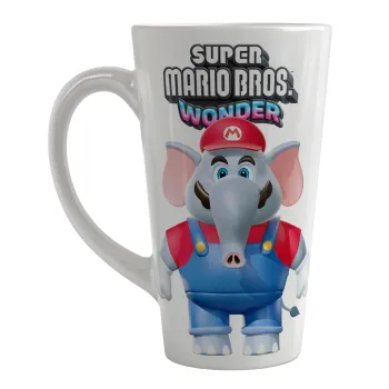Super mario wonder, Κούπα κωνική Latte Μεγάλη, κεραμική, 450ml