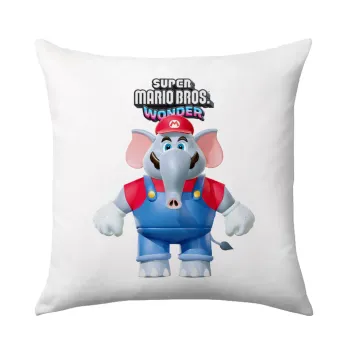 Super mario wonder, Μαξιλάρι καναπέ 40x40cm περιέχεται το  γέμισμα