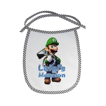 Luigi's Mansion, Σαλιάρα μωρού αλέκιαστη με κορδόνι Μαύρη