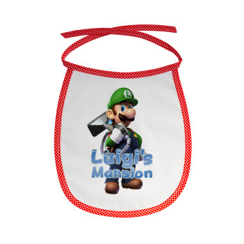 Luigi's Mansion, Σαλιάρα μωρού αλέκιαστη με κορδόνι Κόκκινη