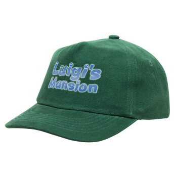 Luigi's Mansion, Children's Baseball Cap, 100% Cotton Drill, GREEN (COTTON, CHILDREN'S, ONE SIZE)