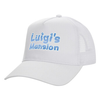 Luigi's Mansion, Καπέλο Structured Trucker, ΛΕΥΚΟ