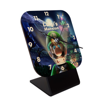 Luigi's Mansion, Επιτραπέζιο ρολόι σε φυσικό ξύλο (10cm)