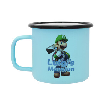 Luigi's Mansion, Κούπα Μεταλλική εμαγιέ ΜΑΤ σιέλ 360ml