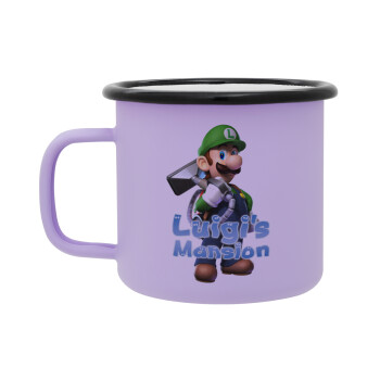 Luigi's Mansion, Κούπα Μεταλλική εμαγιέ ΜΑΤ Light Pastel Purple 360ml