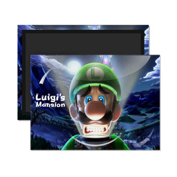 Luigi's Mansion, Ορθογώνιο μαγνητάκι ψυγείου διάστασης 9x6cm