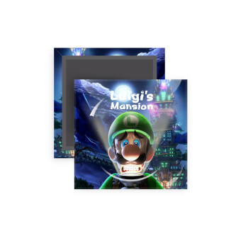 Luigi's Mansion, Μαγνητάκι ψυγείου τετράγωνο διάστασης 5x5cm