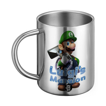 Luigi's Mansion, Ανοξείδωτη Μεταλλική Κούπα 450ml - Διπλού Τοιχώματος