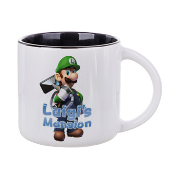 Luigi's Mansion, Κούπα κεραμική 400ml Λευκή/Μαύρη