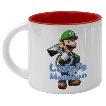 Luigi's Mansion, Κούπα κεραμική 400ml Λευκή/Κόκκινη