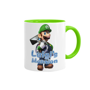 Luigi's Mansion, Mug colored light green, ceramic, 330ml