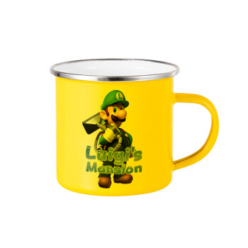 Luigi's Mansion, Yellow Enamel Metallic Cup 360ml