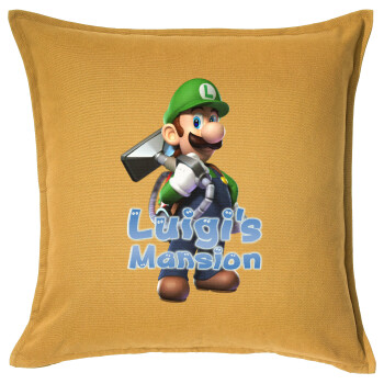 Luigi's Mansion, Sofa cushion YELLOW 50x50cm includes filling