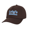 Adult Baseball Cap, 100% Cotton, Chocolate (COTTON, ADULT, UNISEX, ONE SIZE)