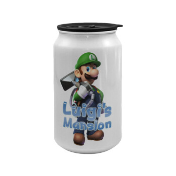 Luigi's Mansion, Κούπα ταξιδιού μεταλλική με καπάκι (tin-can) 500ml