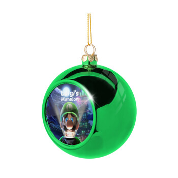 Luigi's Mansion, Χριστουγεννιάτικη μπάλα δένδρου Πράσινη 8cm