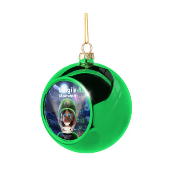 Luigi's Mansion, Green Christmas tree ornament ball 8cm