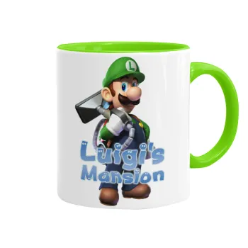 Luigi's Mansion, Κούπα χρωματιστή βεραμάν, κεραμική, 330ml