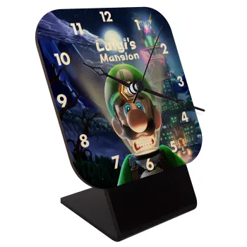 Luigi's Mansion, Επιτραπέζιο ρολόι σε φυσικό ξύλο (10cm)