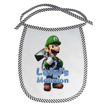 Luigi's Mansion, Σαλιάρα μωρού αλέκιαστη με κορδόνι Μαύρη