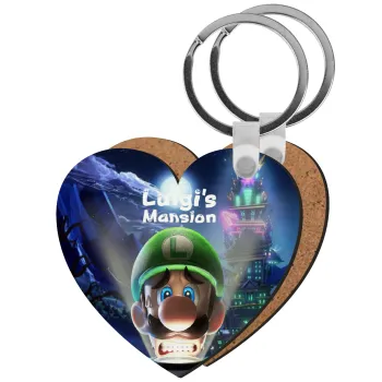 Luigi's Mansion, Μπρελόκ Ξύλινο καρδιά MDF