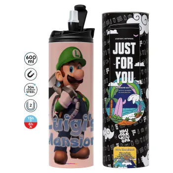 Luigi's Mansion, Tumbler stainless steel PINK 600ml