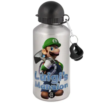 Luigi's Mansion, Μεταλλικό παγούρι νερού, Ασημένιο, αλουμινίου 500ml