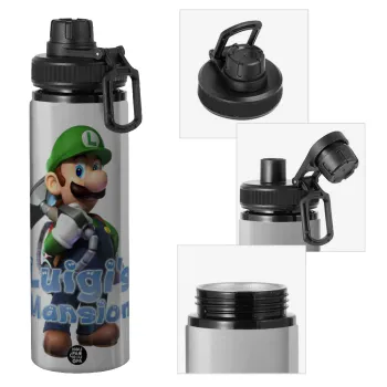 Luigi's Mansion, Μεταλλικό παγούρι νερού με καπάκι ασφαλείας, αλουμινίου 850ml