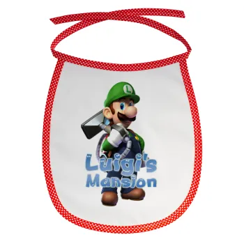 Luigi's Mansion, Σαλιάρα μωρού αλέκιαστη με κορδόνι Κόκκινη