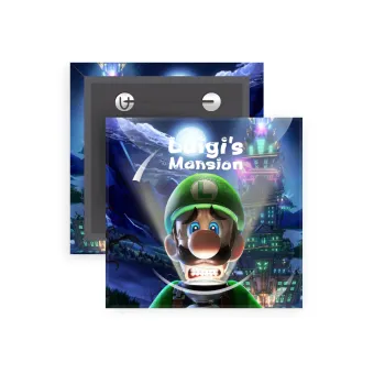 Luigi's Mansion, Κονκάρδα παραμάνα τετράγωνη 5x5cm