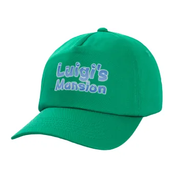 Luigi's Mansion, Καπέλο Ενηλίκων Baseball, 100% Βαμβακερό,  Πράσινο (ΒΑΜΒΑΚΕΡΟ, ΕΝΗΛΙΚΩΝ, UNISEX, ONE SIZE)