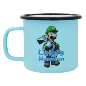 Luigi's Mansion, Κούπα Μεταλλική εμαγιέ ΜΑΤ σιέλ 360ml