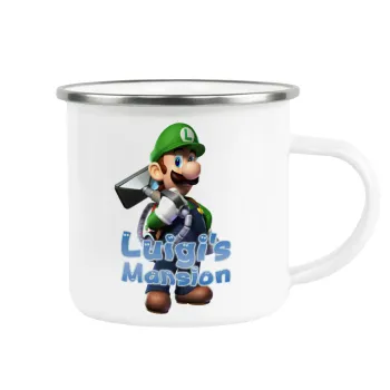 Luigi's Mansion, Κούπα Μεταλλική εμαγιέ λευκη 360ml