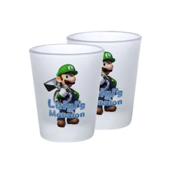 Luigi's Mansion, Σφηνοπότηρα γυάλινα 45ml του πάγου (2 τεμάχια)