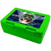Παιδικό δοχείο κολατσιού ΠΡΑΣΙΝΟ 185x128x65mm (BPA free πλαστικό)