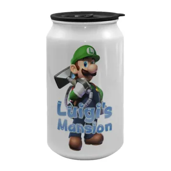 Luigi's Mansion, Κούπα ταξιδιού μεταλλική με καπάκι (tin-can) 500ml