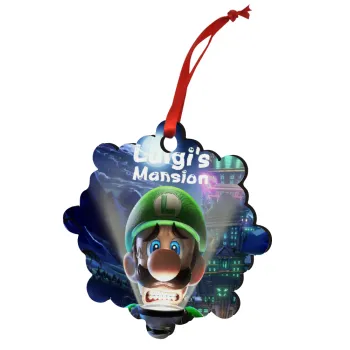 Luigi's Mansion, Στολίδι Χριστουγεννιάτικο στολίδι snowflake ξύλινο 7.5cm