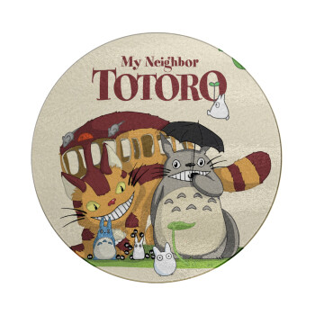 Totoro and Cat, Επιφάνεια κοπής γυάλινη στρογγυλή (30cm)