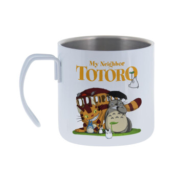 Totoro and Cat, Mug Stainless steel double wall 400ml