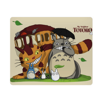 Totoro and Cat, Mousepad rect 23x19cm