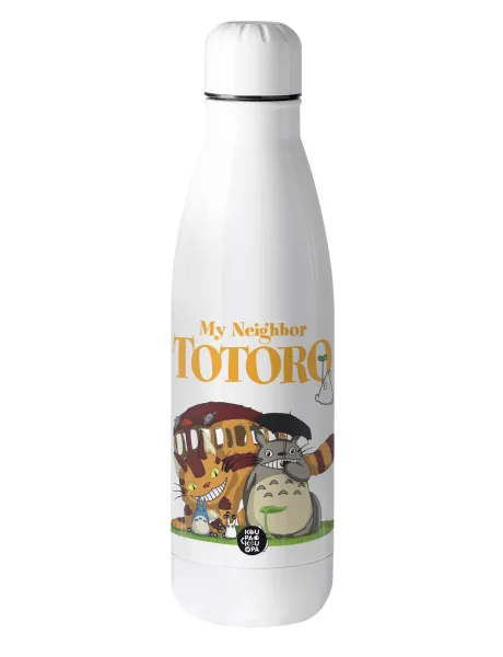 Totoro and Cat — Metal mug thermos (Stainless steel), 500ml