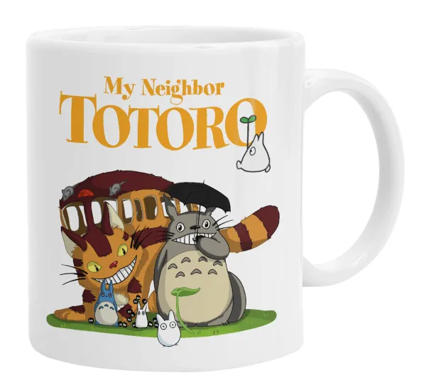 Totoro and Cat — Κούπα, κεραμική, 330ml