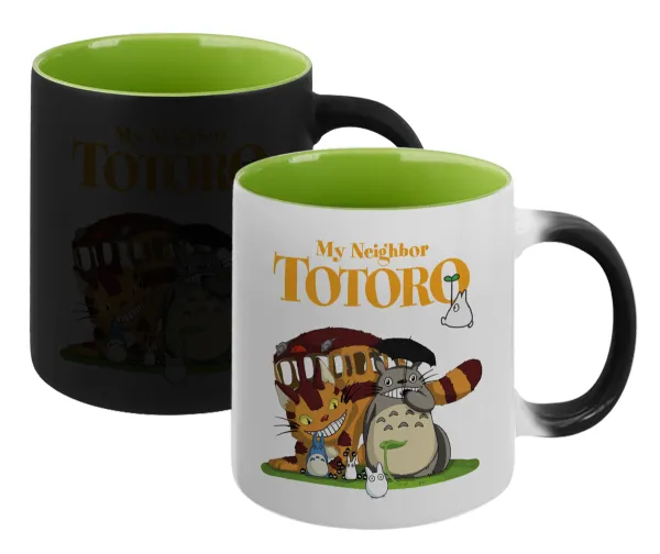 Totoro and Cat — Μαγική εσωτερικό πράσινη