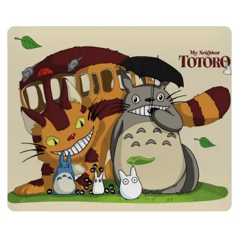 Totoro and Cat, Mousepad rect 23x19cm