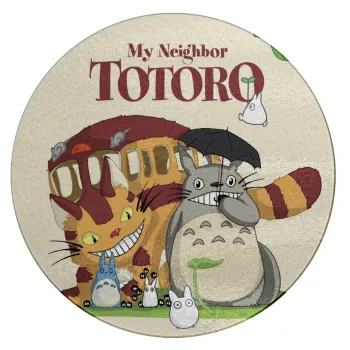 Totoro and Cat, Επιφάνεια κοπής γυάλινη στρογγυλή (30cm)