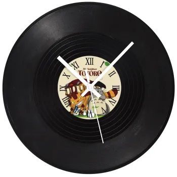 Totoro and Cat, Ρολόι τοίχου Βινύλιο (30cm)