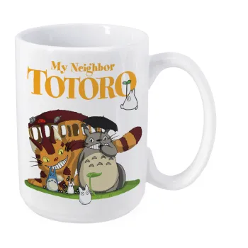 Totoro and Cat, Κούπα Mega, κεραμική, 450ml