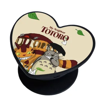 Totoro and Cat, Phone Holders Stand  καρδιά Μαύρο Βάση Στήριξης Κινητού στο Χέρι