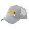 Adult Structured Trucker Hat, with Mesh, GRAY (100% COTTON, ADULT, UNISEX, ONE SIZE)